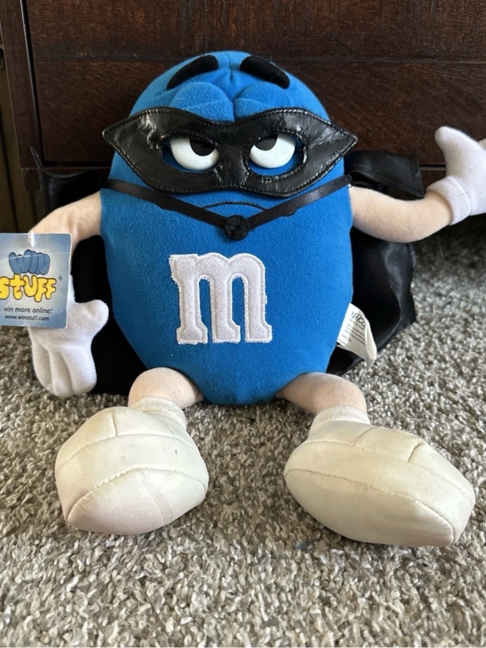Vintage NWT M&M Blue Batman Plush From 2001